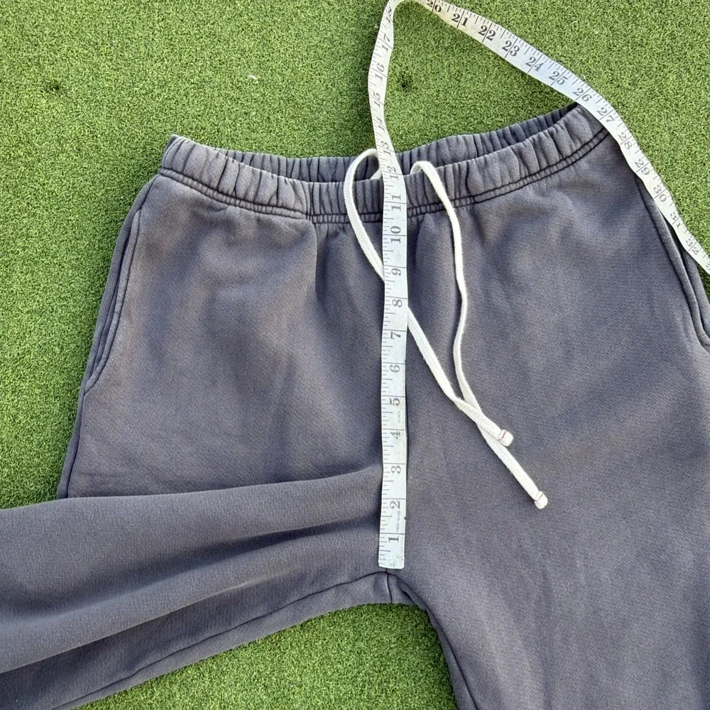 Les Tien Gray Classic Sweatpants Men Small Heavyweight Fleece Cotton USA Made